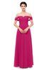 ColsBM Lydia Beetroot Purple Bridesmaid Dresses Sweetheart A-line Floor Length Modern Ruching Short Sleeve