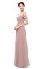 ColsBM Lydia Blush Pink Bridesmaid Dresses Sweetheart A-line Floor Length Modern Ruching Short Sleeve