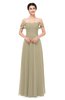 ColsBM Lydia Candied Ginger Bridesmaid Dresses Sweetheart A-line Floor Length Modern Ruching Short Sleeve