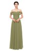 ColsBM Lydia Cedar Bridesmaid Dresses Sweetheart A-line Floor Length Modern Ruching Short Sleeve