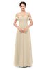 ColsBM Lydia Champagne Bridesmaid Dresses Sweetheart A-line Floor Length Modern Ruching Short Sleeve