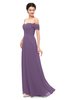 ColsBM Lydia Chinese Violet Bridesmaid Dresses Sweetheart A-line Floor Length Modern Ruching Short Sleeve