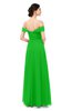ColsBM Lydia Classic Green Bridesmaid Dresses Sweetheart A-line Floor Length Modern Ruching Short Sleeve