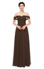 ColsBM Lydia Copper Bridesmaid Dresses Sweetheart A-line Floor Length Modern Ruching Short Sleeve