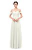 ColsBM Lydia Cream Bridesmaid Dresses Sweetheart A-line Floor Length Modern Ruching Short Sleeve