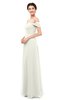 ColsBM Lydia Cream Bridesmaid Dresses Sweetheart A-line Floor Length Modern Ruching Short Sleeve
