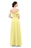 ColsBM Lydia Daffodil Bridesmaid Dresses Sweetheart A-line Floor Length Modern Ruching Short Sleeve