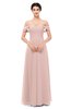 ColsBM Lydia Dusty Rose Bridesmaid Dresses Sweetheart A-line Floor Length Modern Ruching Short Sleeve