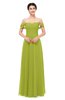 ColsBM Lydia Green Oasis Bridesmaid Dresses Sweetheart A-line Floor Length Modern Ruching Short Sleeve