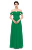 ColsBM Lydia Green Bridesmaid Dresses Sweetheart A-line Floor Length Modern Ruching Short Sleeve