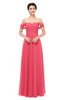 ColsBM Lydia Guava Bridesmaid Dresses Sweetheart A-line Floor Length Modern Ruching Short Sleeve