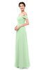 ColsBM Lydia Light Green Bridesmaid Dresses Sweetheart A-line Floor Length Modern Ruching Short Sleeve