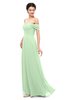 ColsBM Lydia Light Green Bridesmaid Dresses Sweetheart A-line Floor Length Modern Ruching Short Sleeve