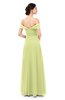 ColsBM Lydia Lime Green Bridesmaid Dresses Sweetheart A-line Floor Length Modern Ruching Short Sleeve