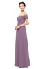 ColsBM Lydia Mauve Bridesmaid Dresses Sweetheart A-line Floor Length Modern Ruching Short Sleeve