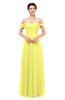 ColsBM Lydia Pale Yellow Bridesmaid Dresses Sweetheart A-line Floor Length Modern Ruching Short Sleeve