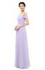 ColsBM Lydia Pastel Lilac Bridesmaid Dresses Sweetheart A-line Floor Length Modern Ruching Short Sleeve