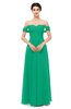 ColsBM Lydia Pepper Green Bridesmaid Dresses Sweetheart A-line Floor Length Modern Ruching Short Sleeve