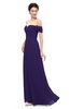 ColsBM Lydia Royal Purple Bridesmaid Dresses Sweetheart A-line Floor Length Modern Ruching Short Sleeve