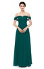 ColsBM Lydia Shaded Spruce Bridesmaid Dresses Sweetheart A-line Floor Length Modern Ruching Short Sleeve