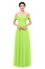 ColsBM Lydia Sharp Green Bridesmaid Dresses Sweetheart A-line Floor Length Modern Ruching Short Sleeve