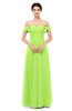ColsBM Lydia Sharp Green Bridesmaid Dresses Sweetheart A-line Floor Length Modern Ruching Short Sleeve