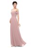ColsBM Lydia Silver Pink Bridesmaid Dresses Sweetheart A-line Floor Length Modern Ruching Short Sleeve