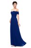 ColsBM Lydia Sodalite Blue Bridesmaid Dresses Sweetheart A-line Floor Length Modern Ruching Short Sleeve