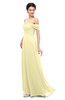 ColsBM Lydia Soft Yellow Bridesmaid Dresses Sweetheart A-line Floor Length Modern Ruching Short Sleeve