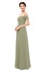 ColsBM Lydia Sponge Bridesmaid Dresses Sweetheart A-line Floor Length Modern Ruching Short Sleeve