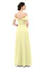ColsBM Lydia Wax Yellow Bridesmaid Dresses Sweetheart A-line Floor Length Modern Ruching Short Sleeve