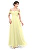 ColsBM Lydia Wax Yellow Bridesmaid Dresses Sweetheart A-line Floor Length Modern Ruching Short Sleeve