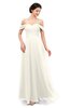 ColsBM Lydia Whisper White Bridesmaid Dresses Sweetheart A-line Floor Length Modern Ruching Short Sleeve