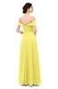 ColsBM Lydia Yellow Iris Bridesmaid Dresses Sweetheart A-line Floor Length Modern Ruching Short Sleeve