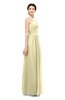 ColsBM Marley Anise Flower Bridesmaid Dresses Floor Length Illusion Sleeveless Ruching Romantic A-line