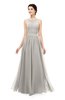 ColsBM Marley Ashes Of Roses Bridesmaid Dresses Floor Length Illusion Sleeveless Ruching Romantic A-line