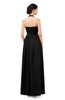 ColsBM Marley Black Bridesmaid Dresses Floor Length Illusion Sleeveless Ruching Romantic A-line