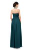ColsBM Marley Blue Green Bridesmaid Dresses Floor Length Illusion Sleeveless Ruching Romantic A-line