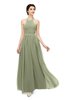 ColsBM Marley Bog Bridesmaid Dresses Floor Length Illusion Sleeveless Ruching Romantic A-line
