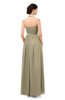 ColsBM Marley Candied Ginger Bridesmaid Dresses Floor Length Illusion Sleeveless Ruching Romantic A-line