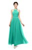 ColsBM Marley Ceramic Bridesmaid Dresses Floor Length Illusion Sleeveless Ruching Romantic A-line