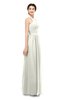 ColsBM Marley Cream Bridesmaid Dresses Floor Length Illusion Sleeveless Ruching Romantic A-line