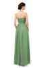 ColsBM Marley Fair Green Bridesmaid Dresses Floor Length Illusion Sleeveless Ruching Romantic A-line