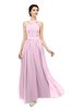 ColsBM Marley Fairy Tale Bridesmaid Dresses Floor Length Illusion Sleeveless Ruching Romantic A-line