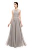 ColsBM Marley Fawn Bridesmaid Dresses Floor Length Illusion Sleeveless Ruching Romantic A-line