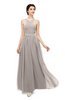 ColsBM Marley Fawn Bridesmaid Dresses Floor Length Illusion Sleeveless Ruching Romantic A-line