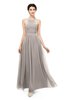 ColsBM Marley Fawn Bridesmaid Dresses Floor Length Illusion Sleeveless Ruching Romantic A-line