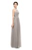 ColsBM Marley Fawn Bridesmaid Dresses Floor Length Illusion Sleeveless Ruching Romantic A-line