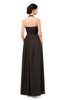 ColsBM Marley Fudge Brown Bridesmaid Dresses Floor Length Illusion Sleeveless Ruching Romantic A-line