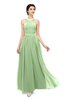 ColsBM Marley Gleam Bridesmaid Dresses Floor Length Illusion Sleeveless Ruching Romantic A-line